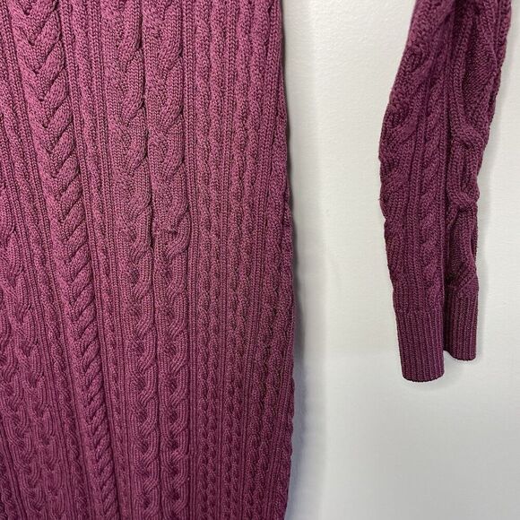 RONNY KOBO Collective Sweater Dress Women Medium Backless Midi Dark Red - Picture 7 of 14